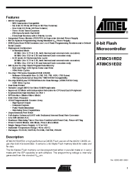 Datasheet AT89C51ED2-3CSIM производства ATMEL